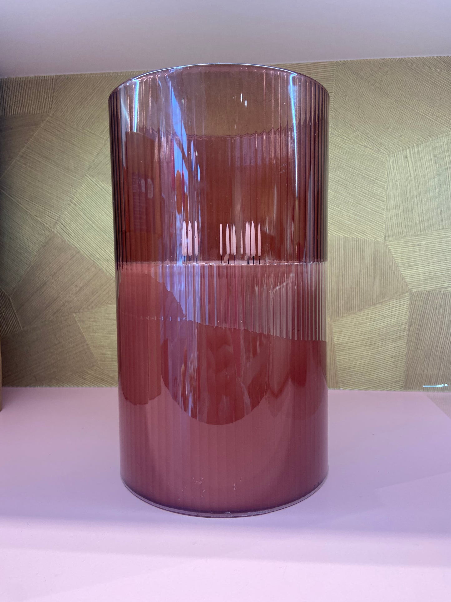 Led kaars glas groot