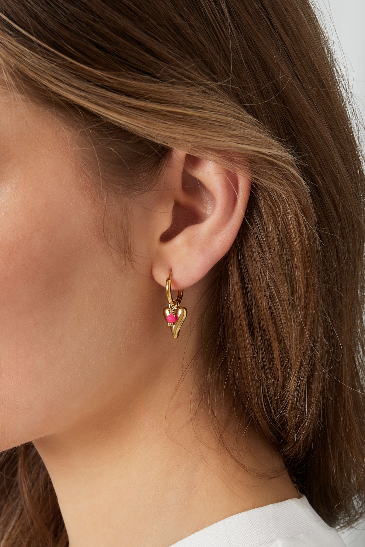 Oorbellen Hartjes Hoops