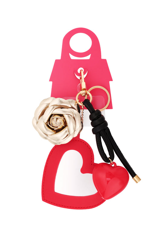 Handtascharm - gold rose