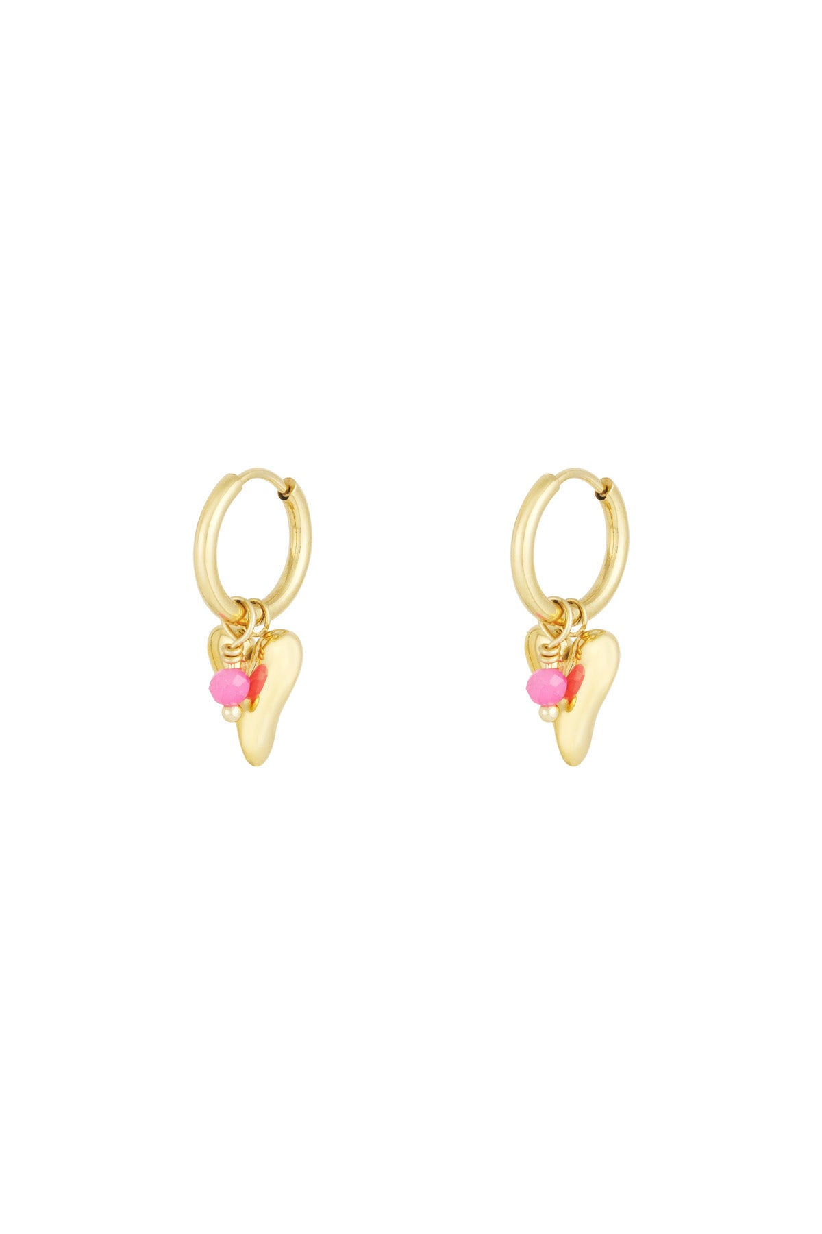Oorbellen Hartjes Hoops