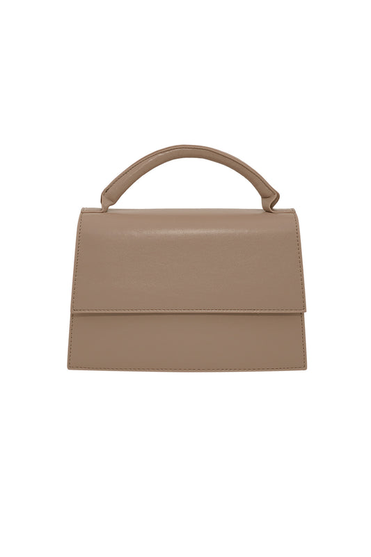 elegante handtas - taupe