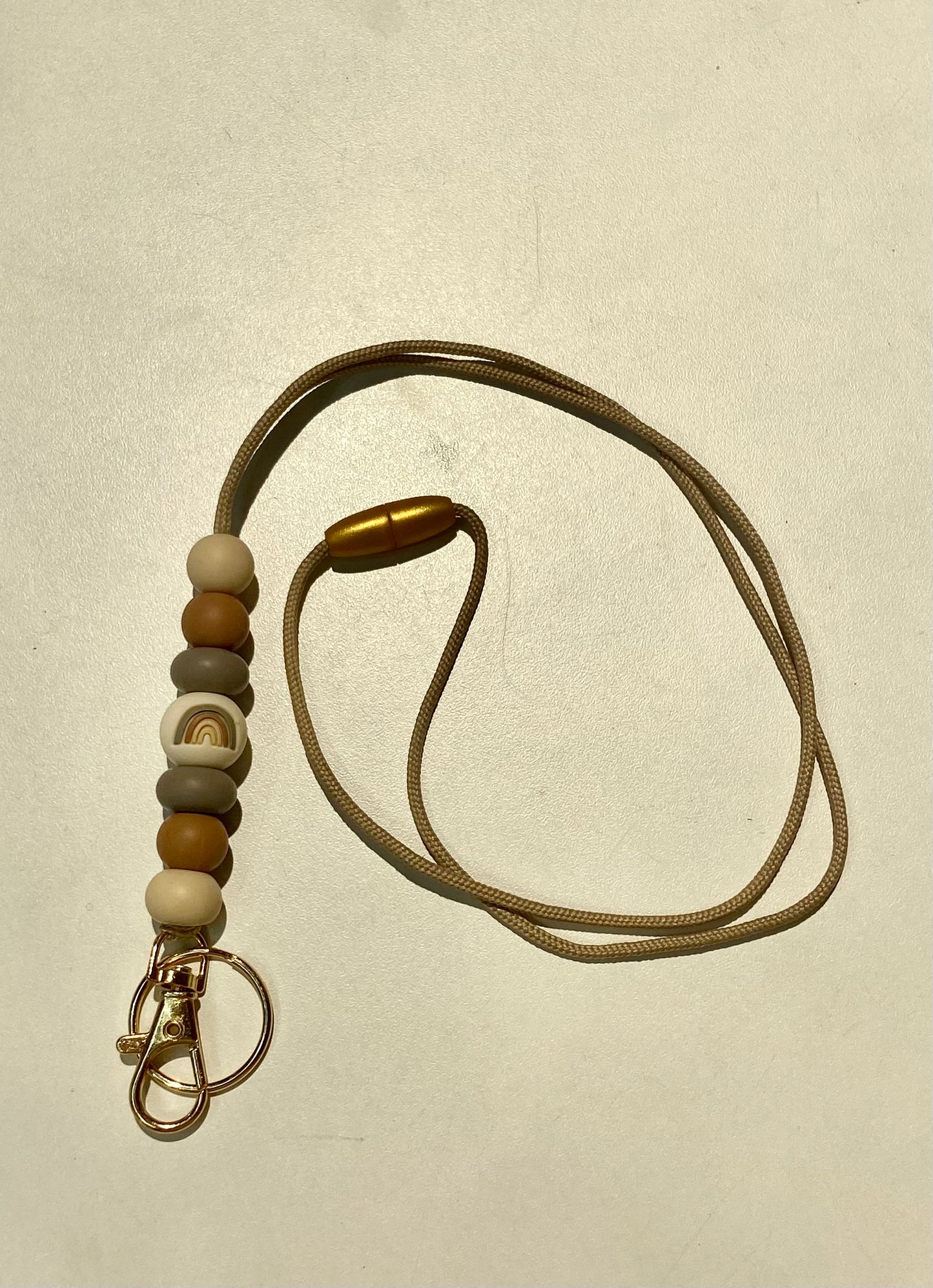 Lanyard met silicone kralen