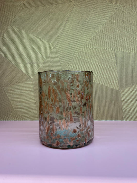 Glitter vlekken kaarsenhouder