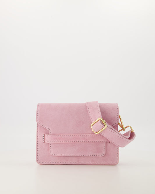 Handtas Janice  - suede roze